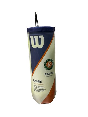 Used Wilson 3PC TENNIS BALL SET 3-ball Tennis Canister 11834-S000047366