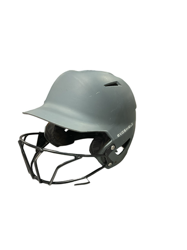 Used Evoshield EVOSHIELD GREY SB HELMET Batting Helmet w/Mask Grey SM 11834-S000047306