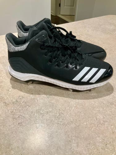 Black Men's Size M 12.5 (W 13.5) Adult Adidas Icon Metal (New)