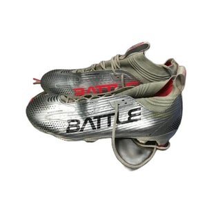 Used Battle Sports ASTROFLY Adult FB Cleats Grey Senior 7 11730-S000069652