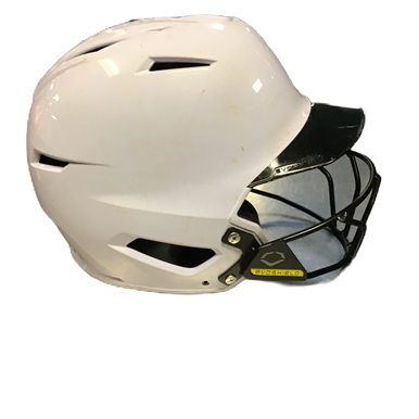 Used Evoshield XVT 2.0 Matte Batting Helmet with Facemask White SM 11730-S000069914
