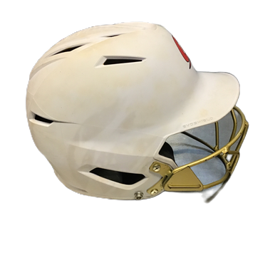 Used Evoshield XVT 2.0 Matte Batting Helmet with Facemask White S/M 11730-S000069916