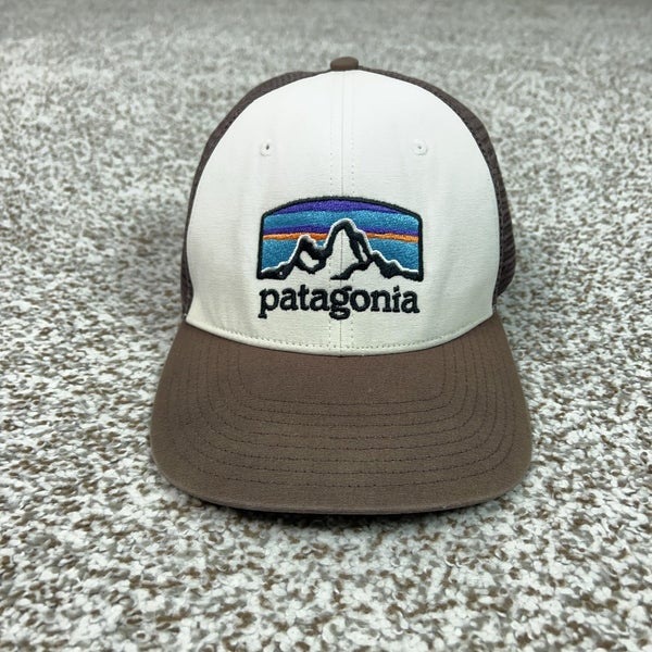 Patagonia Hat Cap Snap Back Mens One Size Brown Mesh Trucker P-6 Retro Outdoor