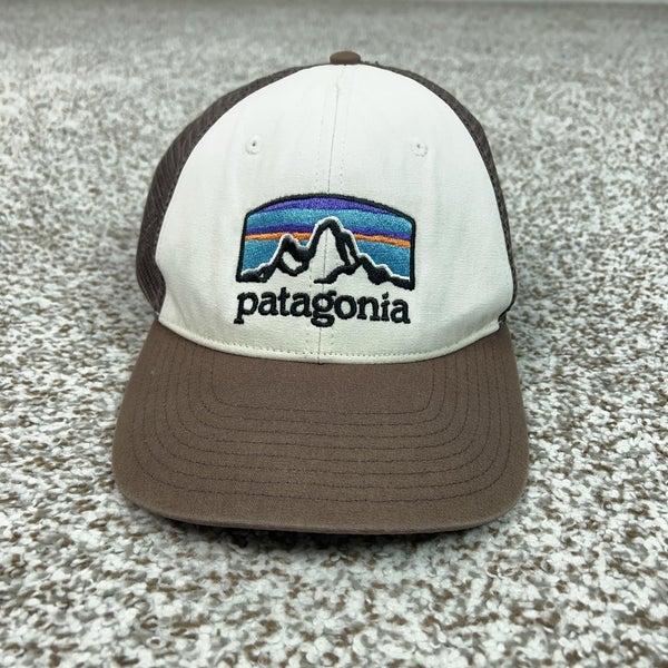 Patagonia Hat Cap Snap Back Mens One Size Brown P-6 Logo Mesh Trucker Outdoor
