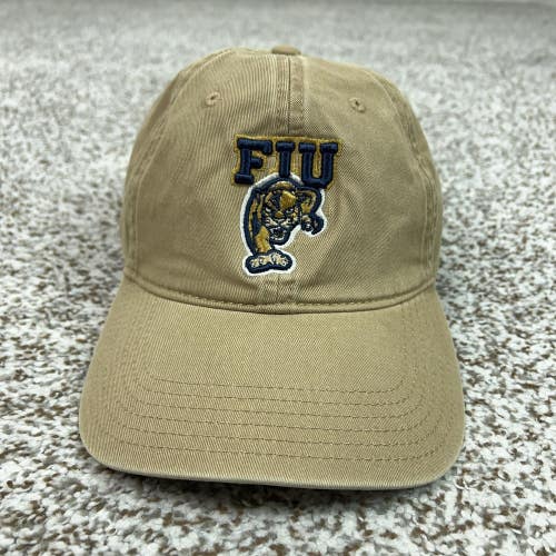 FIU Panthers Hat Cap Strap Back Mens One Size Beige NCAA Football Legacy Dad