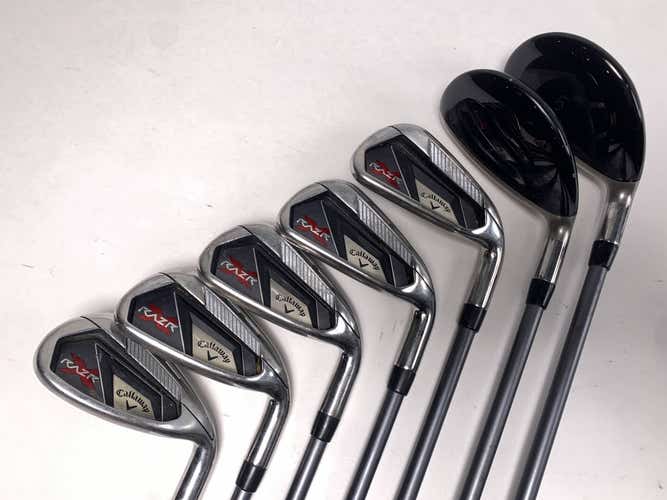 Callaway Razr X Hybrid Iron Set 4-PW+SW 55g Ladies RH No 9 iron