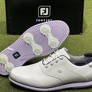 FootJoy Traditions Womens Golf Shoes 97929 White/Purple Choose Size NEW!