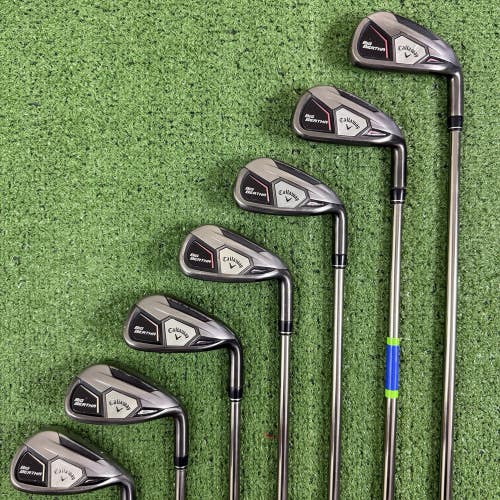 Callaway Big Bertha 2015 Iron Set 6-PW AW SW Regular Flex Recoil 460 F3 +1 Long