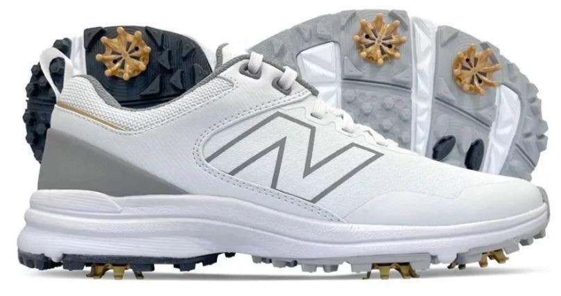 New Balance Womens Fresh Foam Brighton V2 Golf Shoes Size 6.5 White/Grey