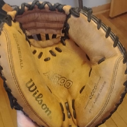 wilson a500 cm315 youth catchers mitt 31.5" baseball glove