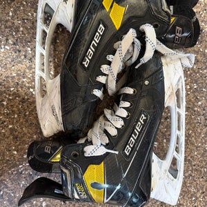 Black/Yellow 2020 Bauer Supreme Ultrasonic Hockey Skates 8.5 (Used)