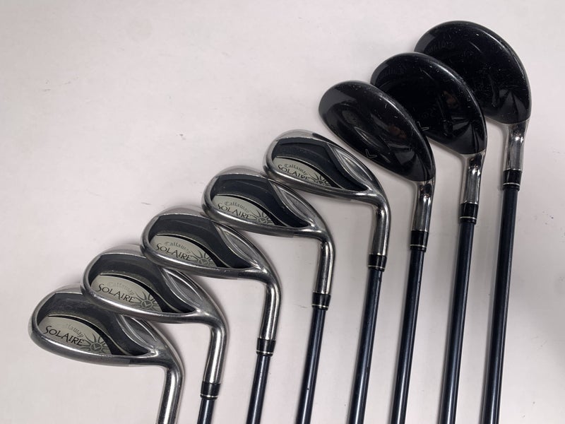 Callaway Solaire Hybrid Iron Set 5H-7H 8-PW+GW+SW 50g Ladies Graphite Womens RH