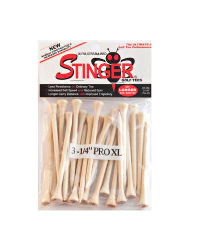 Stinger Golf Tees (3 1/4" Inch Pro XL) 3.25" Performance Tee New