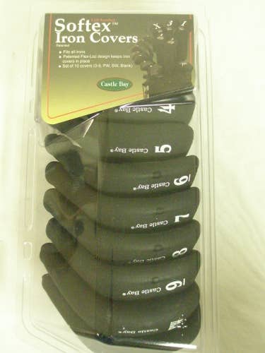 Castle Bay Softex Iron Covers (3-PW SW + 1, LEFT) Black LH NEW