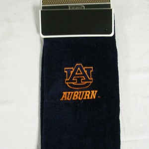 Devant Collegiate Golf Towel (Auburn Tigers) Blue Tri-Fold NEW