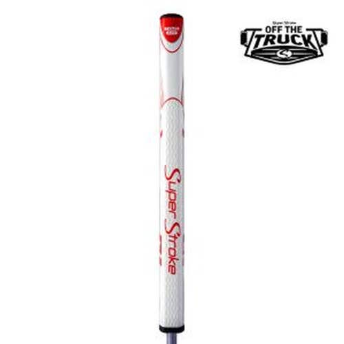 SuperStroke Zenergy Tour 3.0 17" Off The Truck Putter Grip (White/Red, 1.23",