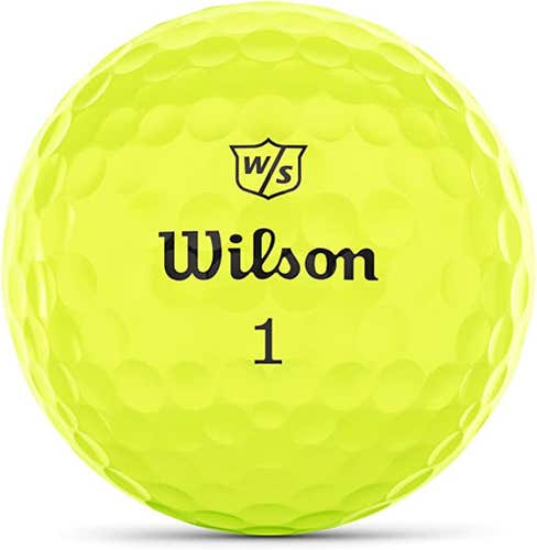 Wilson Staff Triad Golf Balls (Yellow, 3pk) 1 Sleeve 2022  NEW