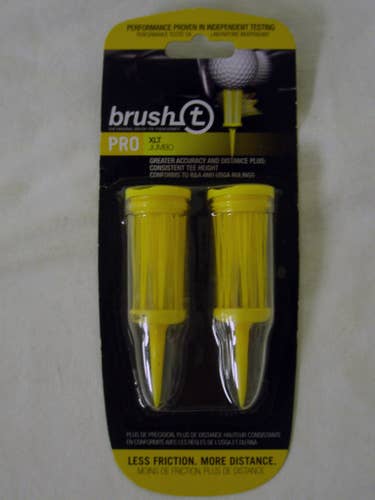 Brush-T Pro XLT Jumbo (Yellow) 2pk Golf Brush-T Conforms NEW