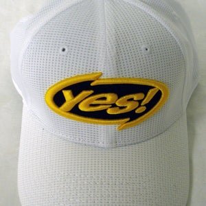 YES! Golf Fitted Hat 3930 (White, Large/Extra Large) Mesh Cap NEW