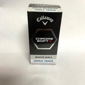 Callaway Chrome Soft X Triple Track Golf Balls (White, 2pk) 2 Ball Pack 2022 NEW
