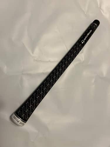 Golf Pride Z-Grip Golf Grip (Black/White, Standard, Round) TaylorMade Logo NEW