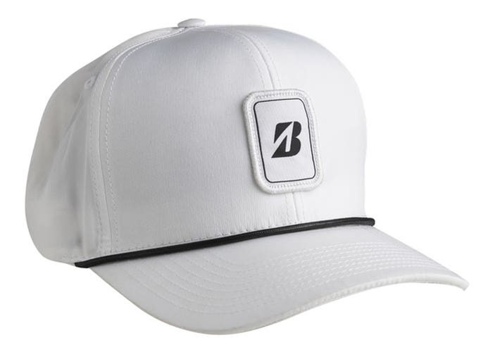 Bridgestone Rope Collection Golf Cap (WHITE, Adjustable) Snapback Hat NEW
