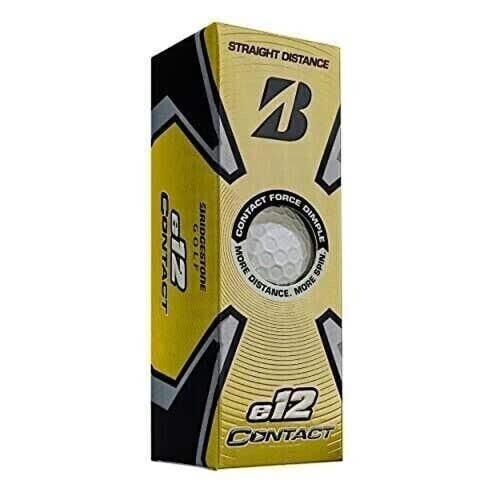 Bridgestone e12 Contact Soft Golf Balls (White, 3pk) 1 Sleeve 2023  NEW