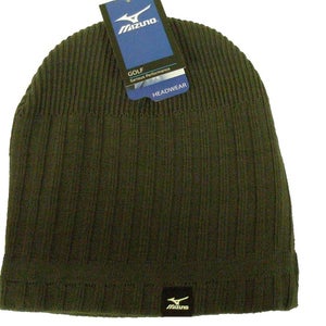 Mizuno Knitted Beanie (Charcoal, One Size, 2012) Golf hat NEW