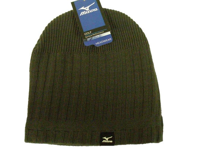 Mizuno Knitted Beanie (Charcoal, One Size, 2012) Golf hat NEW