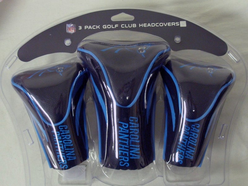 Team Golf Contour Golf Club Headcovers 3pk (Carolina Panthers) NFL NEW