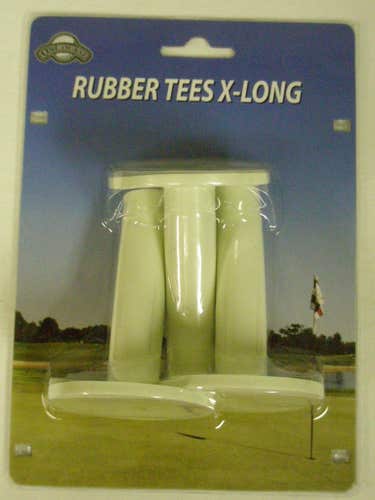 On Course Rubber Tees X-Long Size 3pk NEW (Golf Driving Mat Range Tee)