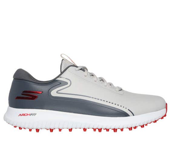 Skechers Go Golf MAX 3 Arch Fit Shoes (Gray/Red, 10, Medium) NEW