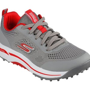 Skechers Go Golf Status Arch Fit Shoes (Gray/Red, 9.5, Medium) NEW