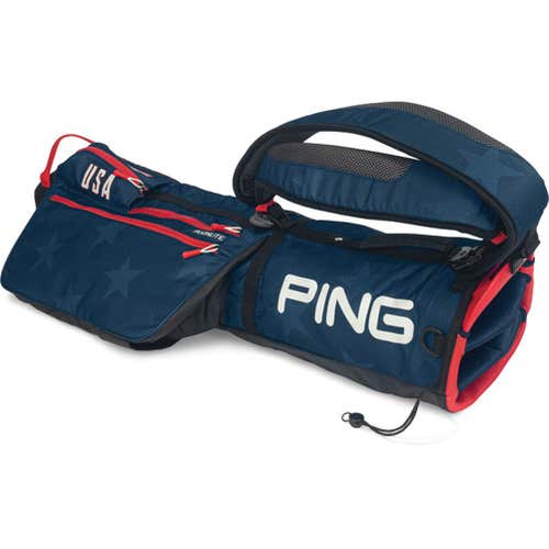 Ping Moonlite Carry Golf Bag (Navy/Red) Sunday Bag 2022 NEW