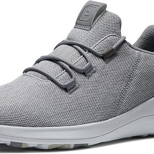 Footjoy FLEX Coastal Golf Shoes (Grey/White, 8, Medium) PREVIOUS SEASON 2021 NEW
