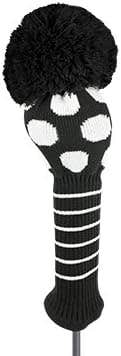Just 4 Golf Dot Driver Headcover (Black/White) J4G NEW