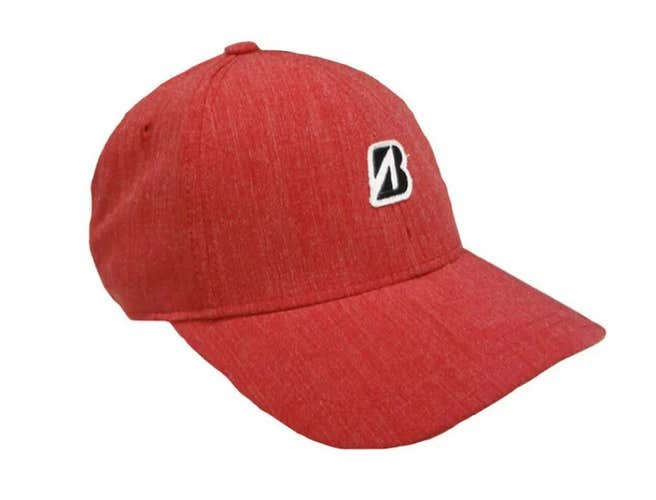 Bridgestone Mini Patch Hat (Red, Adjustable) Golf Cap NEW