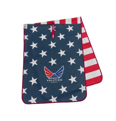 Puma X Volition Tour Microfiber Golf Towel (Stars & Stripes, 39"x 14") NEW