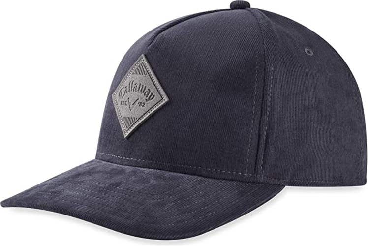 Callaway Corduroy Cap (Slate, Adjustable) 2020 Golf Hat NEW