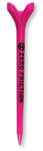 Zero Friction Power 3-Prong Tees (3", Pink, 12pk) Golf NEW