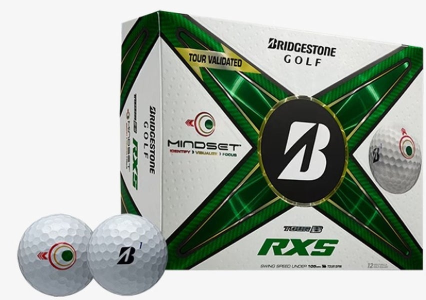 Bridgestone Tour B-RXS Mindset Golf Balls (White, 12pk) 1 Dozen 2024 NEW