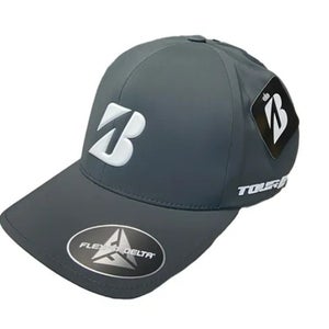 Bridgestone Tour B Delta 3D Fitted Cap (Gray, Small/Medium) 2024 Golf Hat NEW