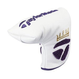 Taylor Made "The Crown" Blade Putter Headcover (White/Gold) Golf 2024 NEW