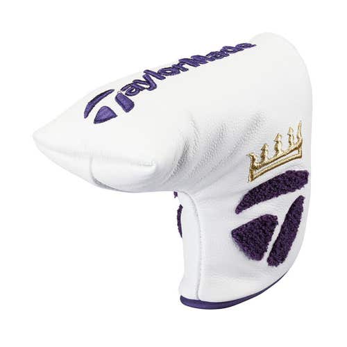 Taylor Made "The Crown" Blade Putter Headcover (White/Gold) Golf 2024 NEW
