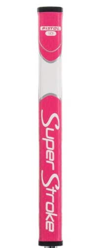 SuperStroke Zenergy Pistol 1.0 Putter Grip (Pink/White, 1.14", 83g) Golf NEW
