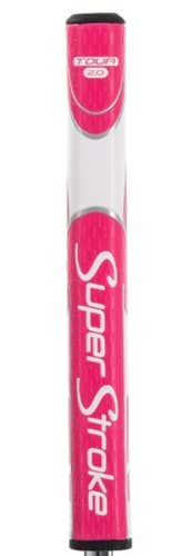 SuperStroke Zenergy Tour 2.0 Putter Grip (Pink/White, 1.17", 55g) Golf NEW