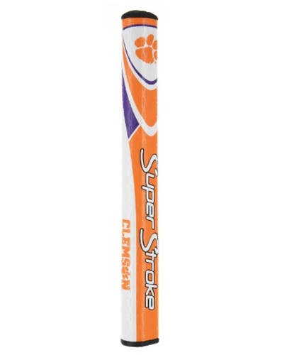 SuperStroke NCAA Mid Slim 2.0 Putter Grip (Clemson Tigers) Ball Marker, Golf NEW