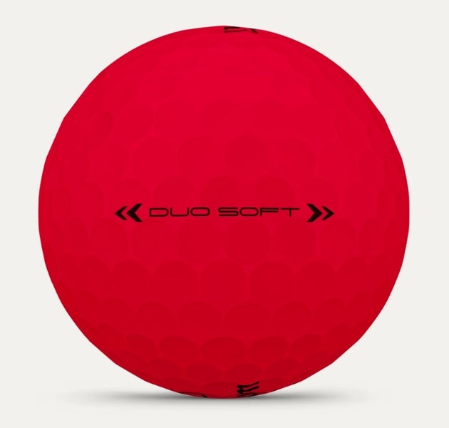 Wilson Staff Duo Soft Golf Balls (Red, 3pk) 1 Sleeve 2025 NEW