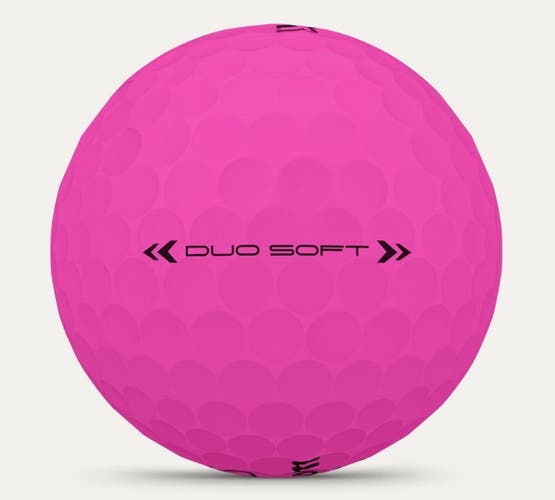 Wilson Staff Duo Soft Golf Balls (Pink, 3pk) Sleeve 2025 NEW