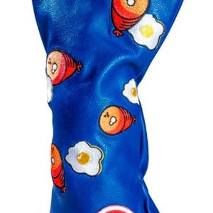 Pins & Aces Ham & Eggs Driver Headcover (Blue) Golf 2025 NEW